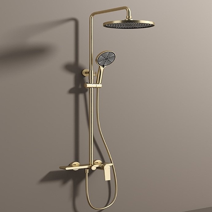 High Pressure Shower Head Handheld - Doucheset, warm-koud mengkraan, regendouchekop, handdouche, hoge