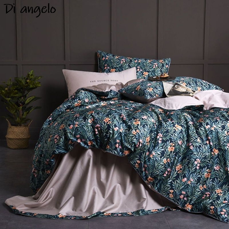 Aesthetic Floral Duvet Cover - 600TC Egyptisch katoen RU Europa RU