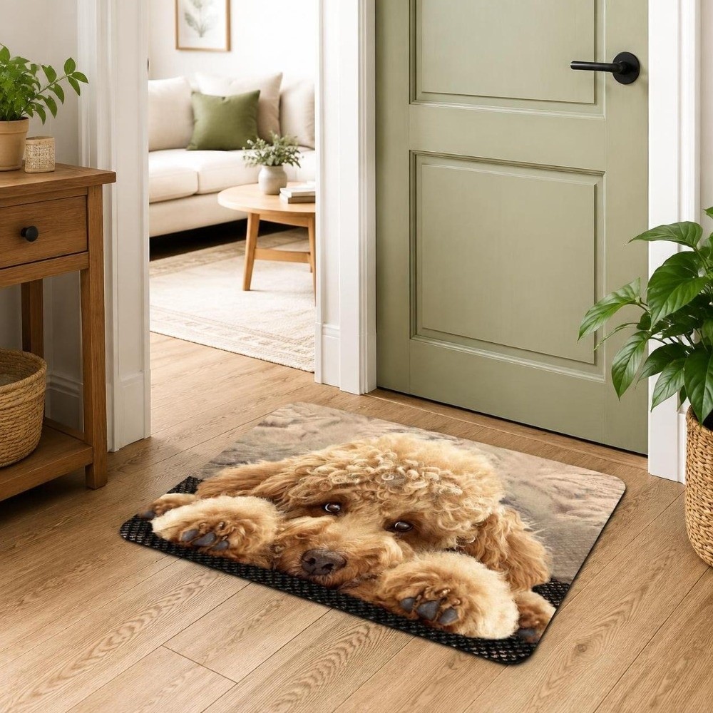 Quick Dry Diatomite Bath Mat - Duurzame diatomiet vloermat met hondenpatroon, absorberend,