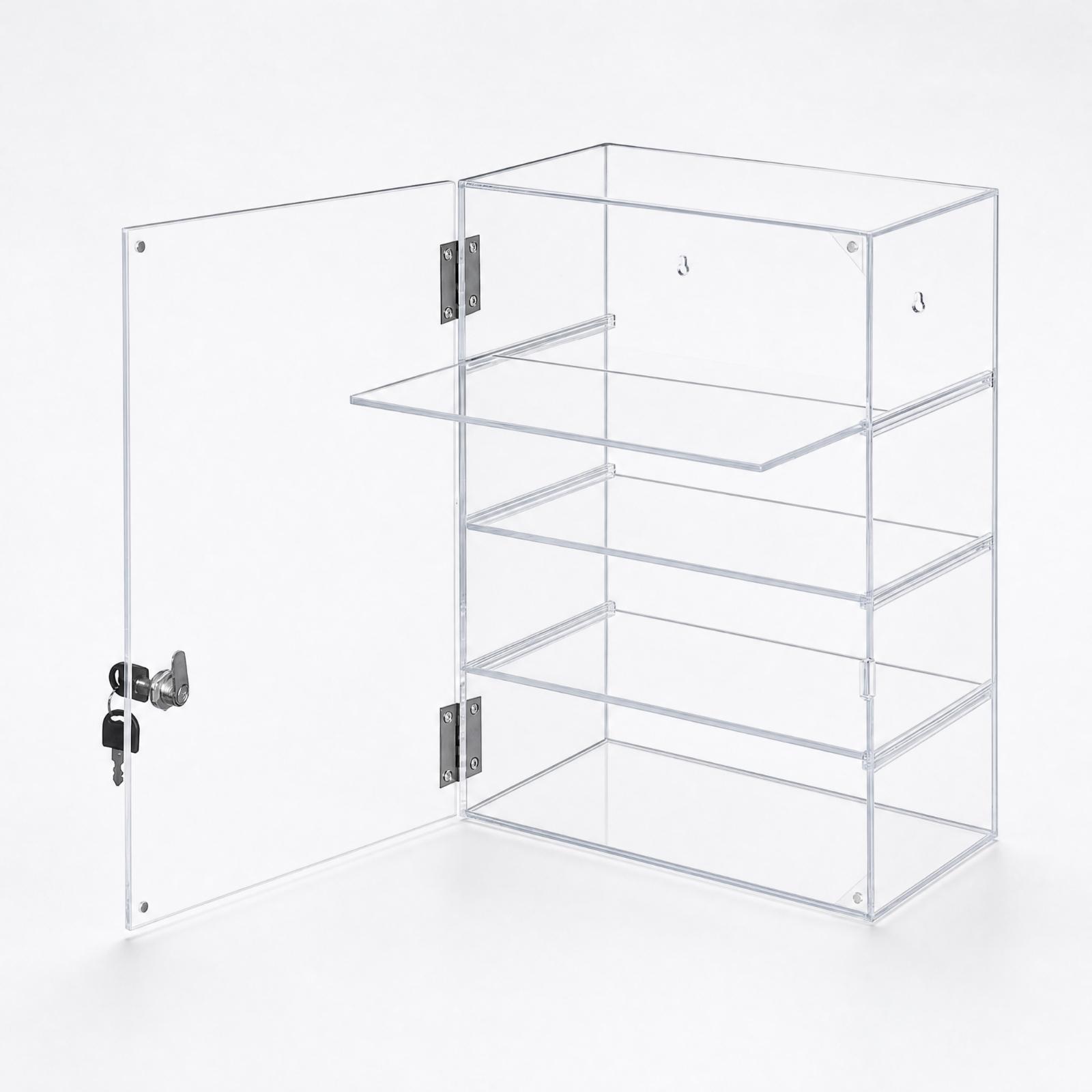 Storage & Organization - Transparante acryl displaydoos met scharnierende deur