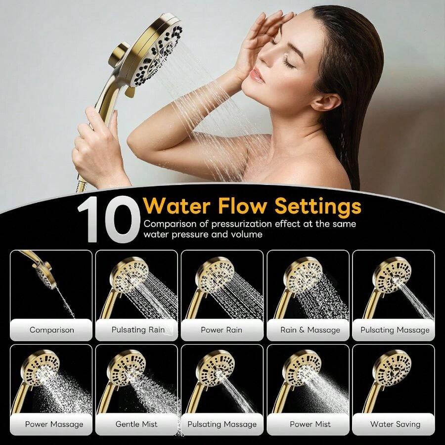 Douchekop met hoge druk, 10 st - High Pressure Shower Head Handheld recensie en prijs