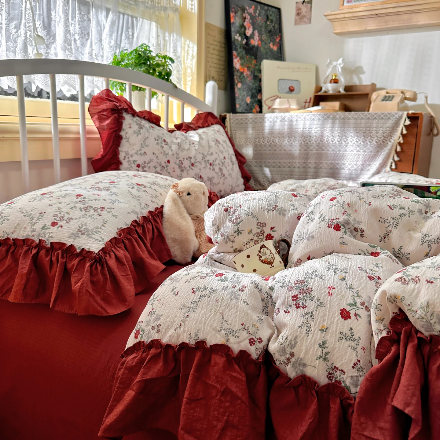 Franse vintage beddingset in l - Aesthetic Floral Duvet Cover recensie en prijs