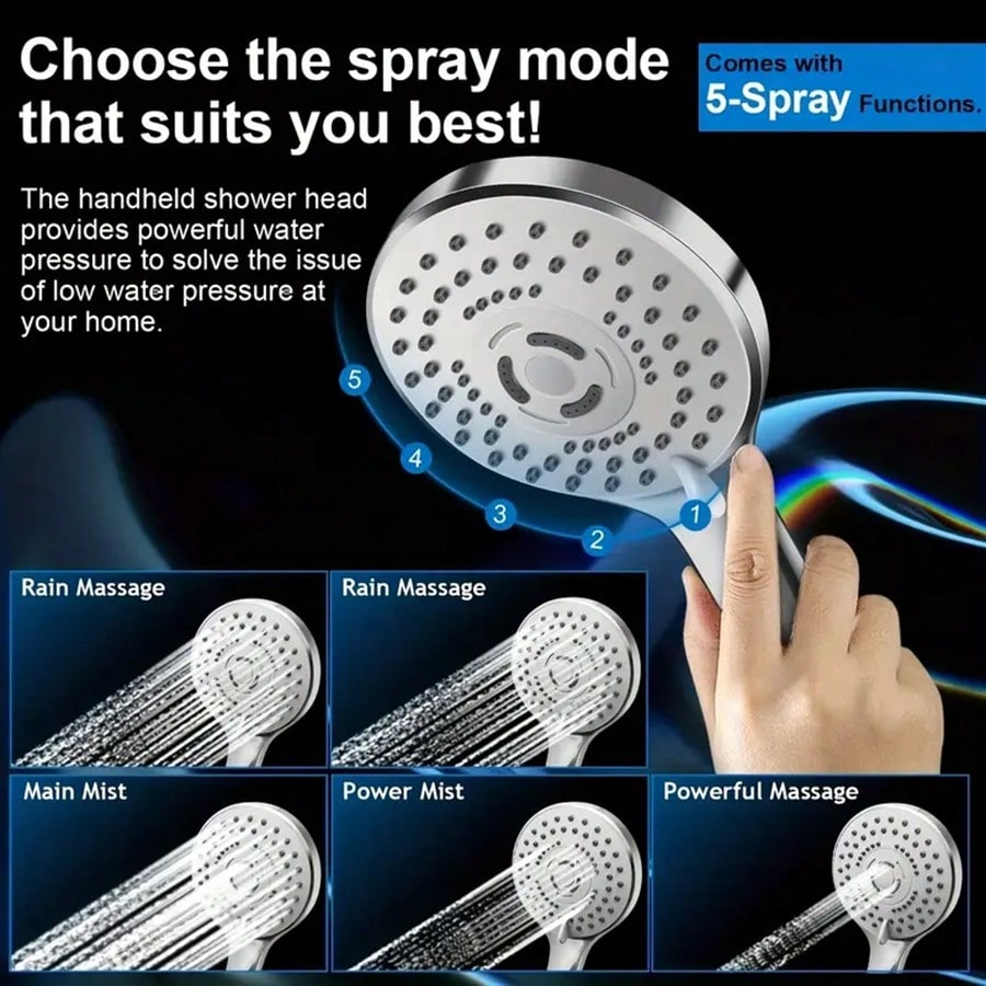 Douchekop met hoge waterdruk e - High Pressure Shower Head Handheld recensie en prijs