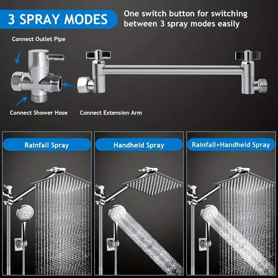 Douchekop met hoge waterdruk e - High Pressure Shower Head Handheld recensie en prijs