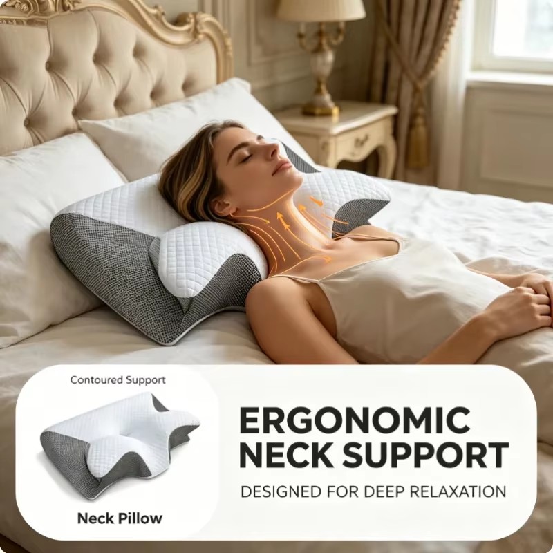 Ademend, orthopedisch neksteun - Memory Foam Orthopedic Pillow Neck Pain recensie en prijs