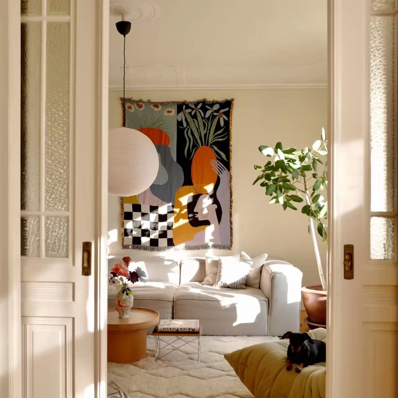 Modern abstract kunstweefsel,  - Boho Throw Blanket Fringe recensie en prijs